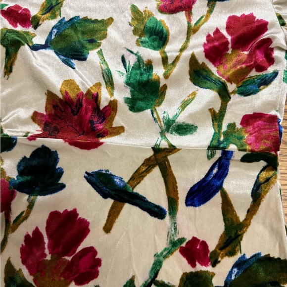 Zara Floral Velvet Dress - Picture 7 of 9